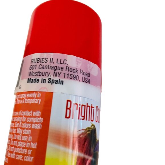 Bright Color Hair Spray 2 Oz Rubies II LLC Temporary Hair Color Red - Picture 6 of 6